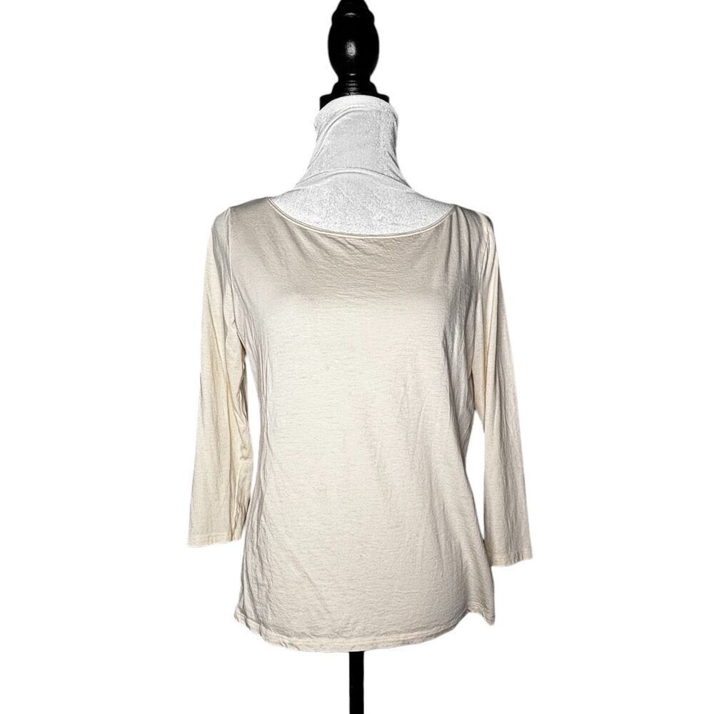 Intimissimi Jersey Knit Top Cream Size Large